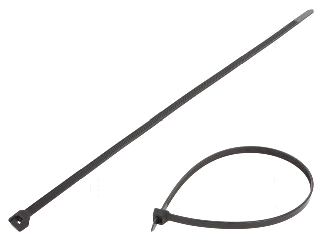 Kabelbinder; L: 368mm; W: 7,6mm; polyamide; 534N; zwart; Ømax: 102mm Kabelbinder; L: 368mm; W: 7,6mm; polyamide; 534N; zwart; Ømax: 102mm